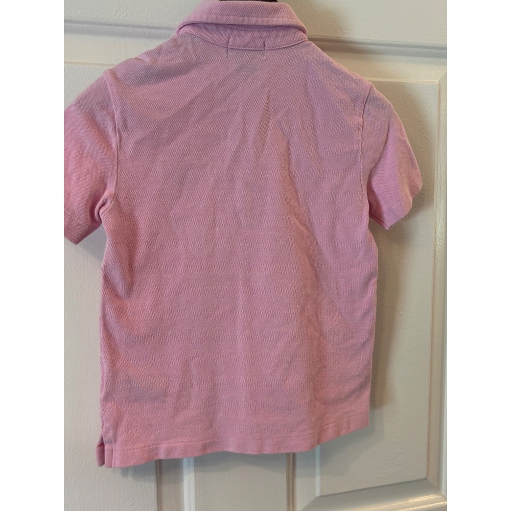 Polo Ralph Lauren Kids Pink Short Sleeve Pique Polo Shirt Size 4/4T Pony Logo - Picture 5 of 9